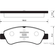������� ��������� Citroen C4 03-/Peugeot 307/Partner 1.4/1.6 -ESP �������� SP1241 Sangsin Brake SP1241 SP1241 ����