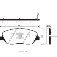 ������� ��������� KIA Mohave 08- �����. Sangsin Brake SP1248 SP1248 ����