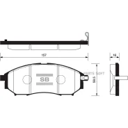 ������� ��������� Nissan Murano/Pathfinder/Qashqai/RENA�ULT Koleos �������� SP1249 Sangsin Brake SP1249 SP1249 ����