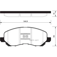 ������� ��������� Mitsubishi ASX/Lancer/Outlander/Dodge Caliber �������� SP1360 Sangsin Brake SP1360 SP1360 ����