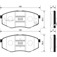 ������� ��������� Hyundai ix35 10-/KIA Sportage 10-/Carens 02- �������� SP1374 Sangsin Brake SP1374 SP1374 ����