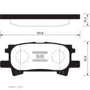 ������� ��������� Lexus RX300/RX330/RX350 0308/RX400H 0509 ������ SP1385 Sangsin Brake SP1385 SP1385 ����