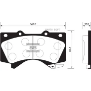 ������� ��������� �������� Toyota Land Cruiser 4.7 V8/4.5D V8 08 SP1381 Sangsin Brake SP1381 SP1381 ����