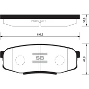 ������� ��������� �������� Toyota Land Cruiser 4.7 V8/4.5D V8 08 SP1382 Sangsin Brake SP1382 SP1382 ����