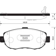 ������� ��������� �������� Toyota Lexus LS 400 92-94/Celsior UCF10 92-94 SP1386 Sangsin Brake SP1386 SP1386 ����