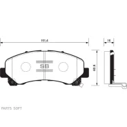 ������� ��������� Isuzu D-MAX 08- Sangsin Brake SP1409 SP1409 ����