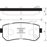 ������� ��������� ������ Hyundai Accent, Kia Rio 1.4i/1.6i 16V/1.5CRDi 05 SP1406 Sangsin Brake SP1406 SP1406 ����