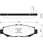 ������� ��������� �������� Lexus GS 300/430 93/LS 400 94-00 SP1432 Sangsin Brake SP1432 SP1432 ����