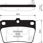 ������� ��������� Toyota RAV4 00- ����. Sangsin Brake SP1457 SP1457 ����
