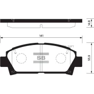 ������� ��������� �������� Toyota Rav 4 2.0VVT-I 06/Avensis 1.6VVTi-2.0VVTi 99-03 SP1466 Sangsin Brake SP1466 SP1466 ����