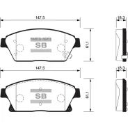 ������� ��������� Chevrolet Cruze/OPEL Astra J 16 10- �������� SP1480 Sangsin Brake SP1480 SP1480 ����