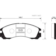 ������� ��������� �������� Mitsubishi Space Wagon 2.4GDi 98/Gear 2.0-2.5TD 95 SP1523 Sangsin Brake SP1523 SP1523 ����