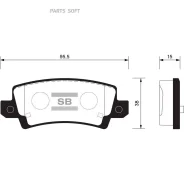 ������� ��������� Toyota Corolla (E12) 0206 ��� ������� ������ SP1503 Sangsin Brake SP1503 SP1503 ����