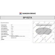 ������� ��������� Mitsubishi Pajero Sport III 15- SP1527A Sangsin Brake SP1527A SP1527A ����