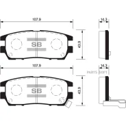 ������� ��������� Mitsubishi Pajero I/Pajero II 3.0/3.5/2.5TD/L400 9403 ������ SP1538 Sangsin Brake SP1538 SP1538 ����