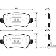 ������� ��������� �������� Opel Astra G 1.8-2.2DT 01-04/Zafira 2.2i/DTi 01 SP1536 Sangsin Brake SP1536 SP1536 ����