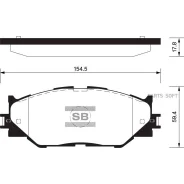 ������� ��������� �������� Lexus IS II 2.5/2.2D 05 SP1543 Sangsin Brake SP1543 SP1543 ����