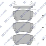 ������� ��������� �������� �������� Nissan Micra III (Severe DUTY) SP1564SD Sangsin Brake SP1564SD SP1564SD ����