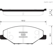 ������� ��������� VW POLO (RUS) 11-/Skoda Fabia 11- �������� SP1595 Sangsin Brake SP1595 SP1595 ����