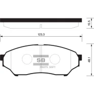 ������� ��������� �������� Mitsubishi Montero/Pajero1.8MPi/2.0GDi 00 SP1585 Sangsin Brake SP1585 SP1585 ����