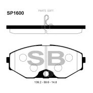 ������� ��������� Nissan Maxima QX (A33) 2.0-3.0 00- �������� SP1600 Sangsin Brake SP1600 SP1600 ����