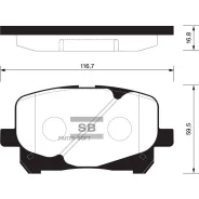 ������� ��������� �������� Toyota Previa ACR3 2.0 D-4D/2.4 16V VVT-i 03 SP1591 Sangsin Brake SP1591 SP1591 ����