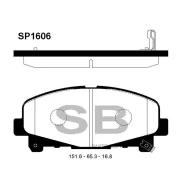������� ��������� �������� Honda Acord IX 2.0-2.4i 07.08 SP1606 Sangsin Brake SP1606 SP1606 ����