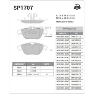 ������� ��������� Mercedes W204/X204 07- ������ SP1707 Sangsin Brake SP1707 SP1707 ����