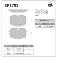 ������� ������ BMW M5 F10 SP1793 Sangsin Brake SP1793 SP1793 ����
