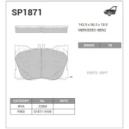 ������� �������� Mercedes E Class 2017- SP1871 Sangsin Brake SP1871 SP1871 ����