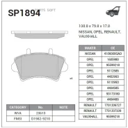 ������� �������� OPEL Movano A SP1894 Sangsin Brake SP1894 SP1894 ����