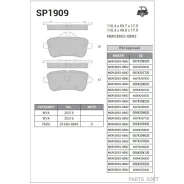������� ��������� MB M-Class (W166) 11- ���. Sangsin Brake SP1909 SP1909 ����