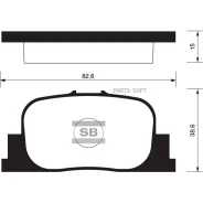 ������� ��������� Toyota Camry V20 2.2-3.0 96-01/Prius 03-09 ������ SP2042 Sangsin Brake SP2042 SP2042 ����