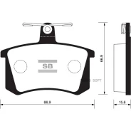 ������� ������ AUDI 80 (B4) SP2050 Sangsin Brake SP2050 SP2050 ����