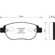 ������� ��������� Citroen C4/Berlingo/FIAT Doblo/Peugeot 307/Partner �������� SP2073 Sangsin Brake SP2073 SP2073 ����