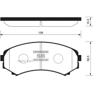 ������� ��������� �������� Mazda MPV 2.6/3.0/2.5TD 92-99, Mitsubishi Pajero 3.5GDi 00 SP2075 Sangsin Brake SP2075 SP2075 ����