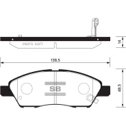 ������� ��������� �������� Nissan Tiida 1.6/1.8/1.5DCi 09.07 SP2084 Sangsin Brake SP2084 SP2084 ����