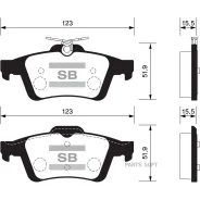 ������� ��������� FORD Focus II/III/Mazda 3/OPEL Vectra C/Volvo S40 ������ SP2091 Sangsin Brake SP2091 SP2091 ����
