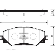 ������� ��������� Toyota Auris 1.4-1.6 07-/Corolla 1.4 07-/RAV 4 06- �������� SP2093 Sangsin Brake SP2093 SP2093 ����