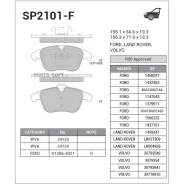 ������� ��������� FORD Mondeo 07/S-MAX 06/Volvo S80 06/XC70/V70 07 �������� SP2101F Sangsin Brake SP2101F SP2101F ����