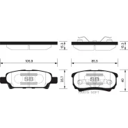 ������� ��������� Mitsubishi Lancer IX 03Outlander 0308 ������ SP2111 Sangsin Brake SP2111 SP2111 ����