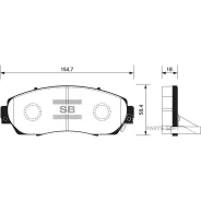 ������� �������� Honda CR-V IV 2012- SP2115 Sangsin Brake SP2115 SP2115 ����
