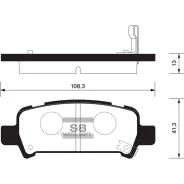 ������� ��������� �������� Subaru Forester 2.0 97-02/Impreza 00/Legacy 98 SP2120 Sangsin Brake SP2120 SP2120 ����