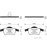 ������� ������ Volvo S60/S80 SP2123 Sangsin Brake SP2123 SP2123 ����