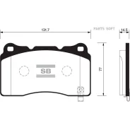 ������� ��������� �������� Mitsubishi Lancer 2.016V SP2119 Sangsin Brake SP2119 SP2119 ����