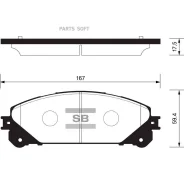 ������� �������� Toyota RAV4 IV 2015- SP2137 Sangsin Brake SP2137 SP2137 ����