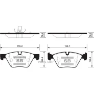 ������� ��������� �������� BMW E60/E61 2.0i/2.3/2.5 03 SP2159 Sangsin Brake SP2159 SP2159 ����