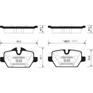 ������� ��������� �������� BMW E87 1.6i/1.8D 04 SP2161 Sangsin Brake SP2161 SP2161 ����