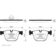������� ��������� BMW 3 (E90/E93) 5 (E60/E61) 03- ����. Sangsin Brake SP2164 SP2164 ����