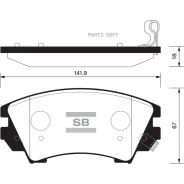 ������� ��������� OPEL Insignia 08-/Zafira 11-/SAAB 9-5 10- R17 �������� SP2175 Sangsin Brake SP2175 SP2175 ����